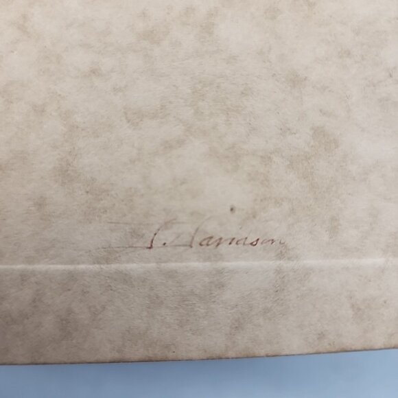 vintage ww2 photograph 3.5x4" Framed Glass Signed On Back - Picture 11 of 11